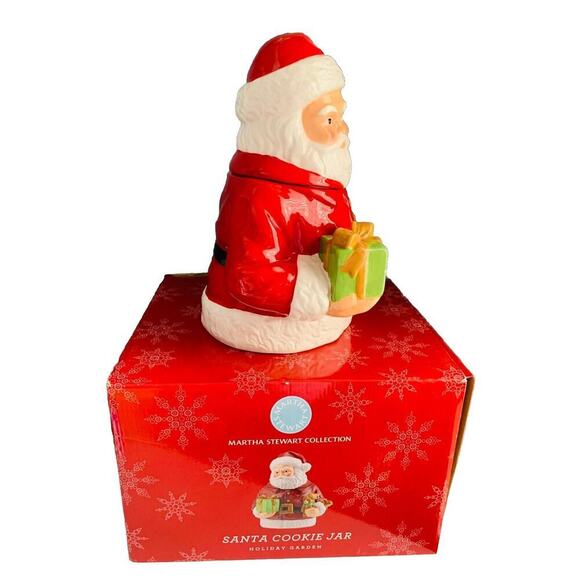 Martha Stewart 13” Santa Cookie Jar Vintage Macy’s Holiday Christmas 2011 - Picture 9 of 16
